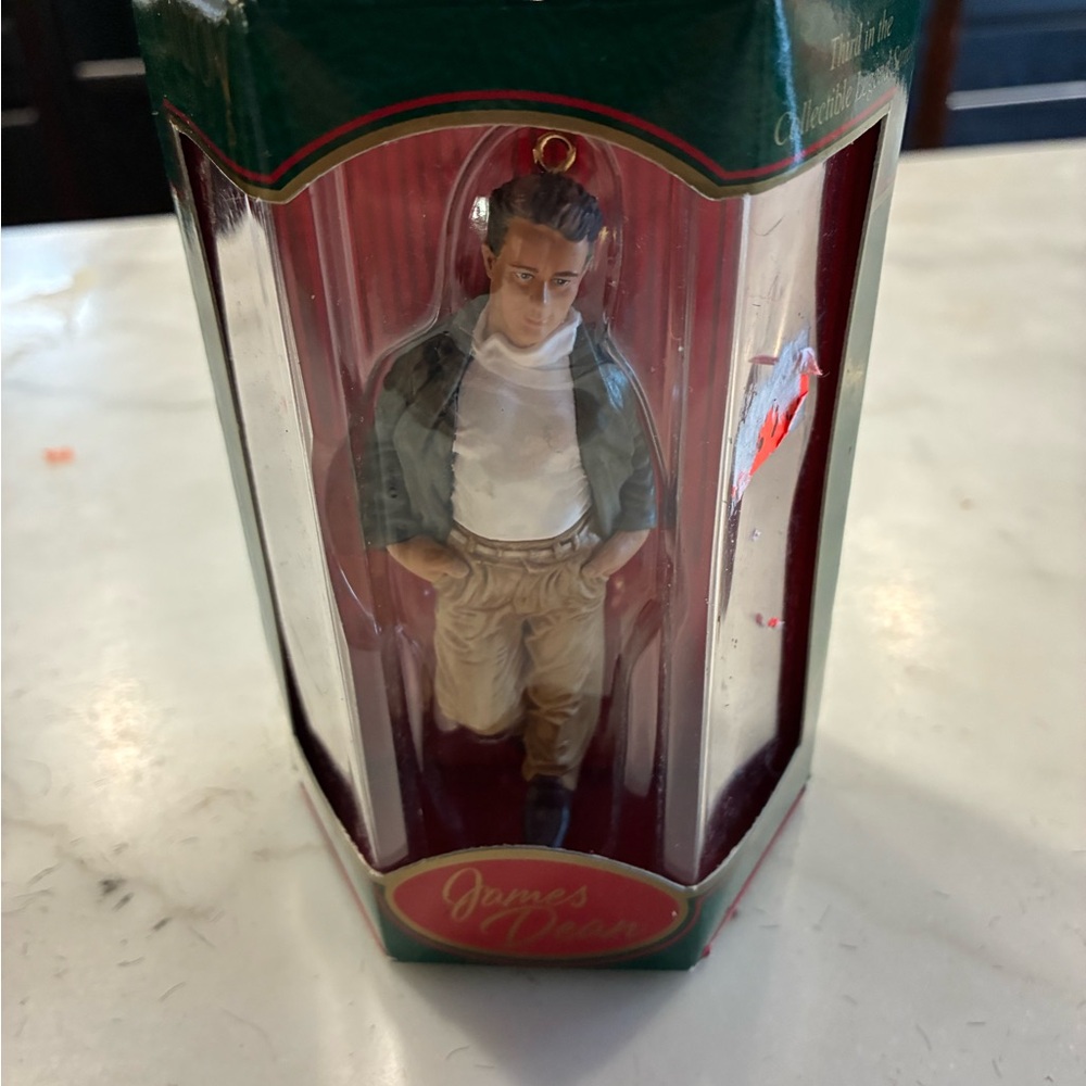1998 Carlton Cards James Dean Heirloom Collection XMAS Ornament 10th Anniversary